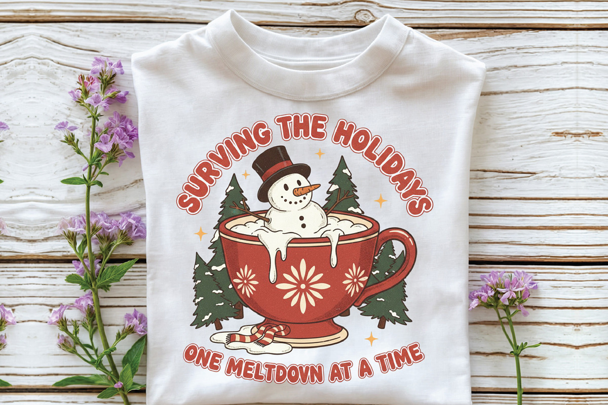 Sassy Holiday Humor Trendy Christmas, an Illustration by CraftArtStudio (Photo 2 of 4)