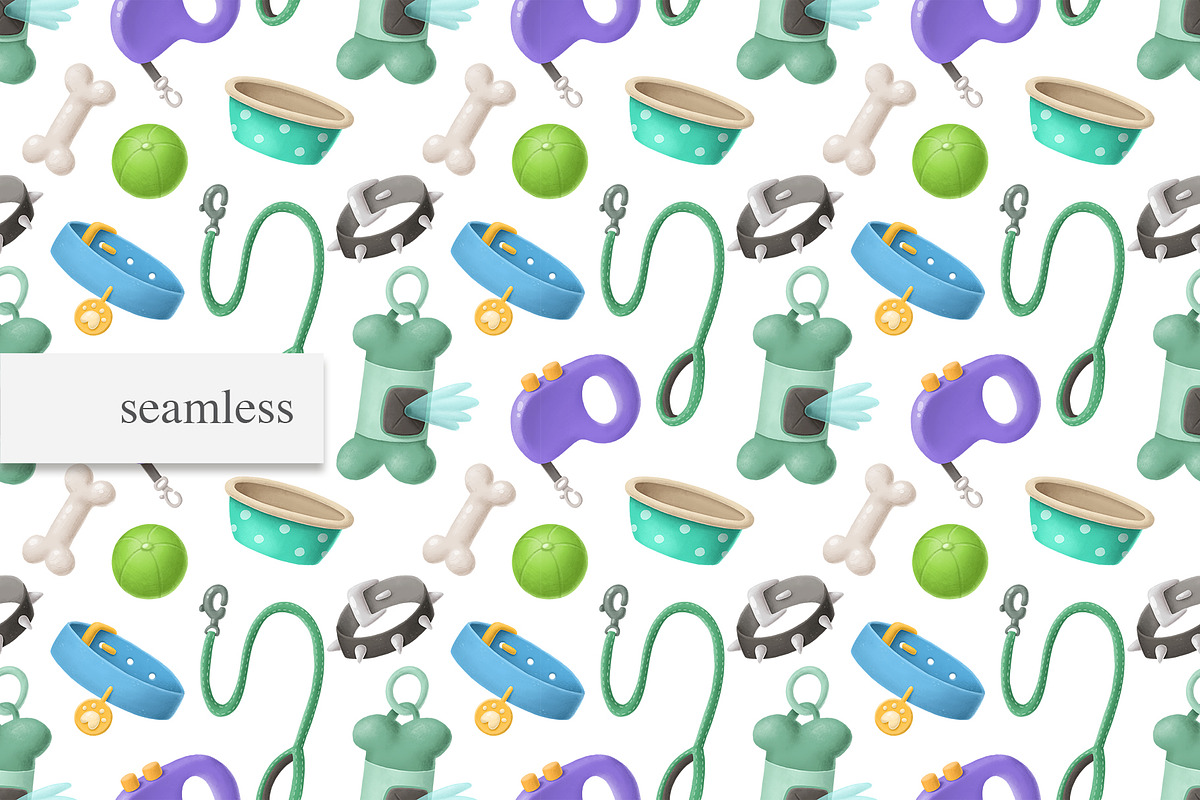 Dog items clipart + patterns, a Food Illustration by TheCuteShop (Photo 4 of 5)