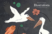 Fancy Pelican Collection, a Texture Illustration by DesignsByMissM (Thumbnail 2 of 4)