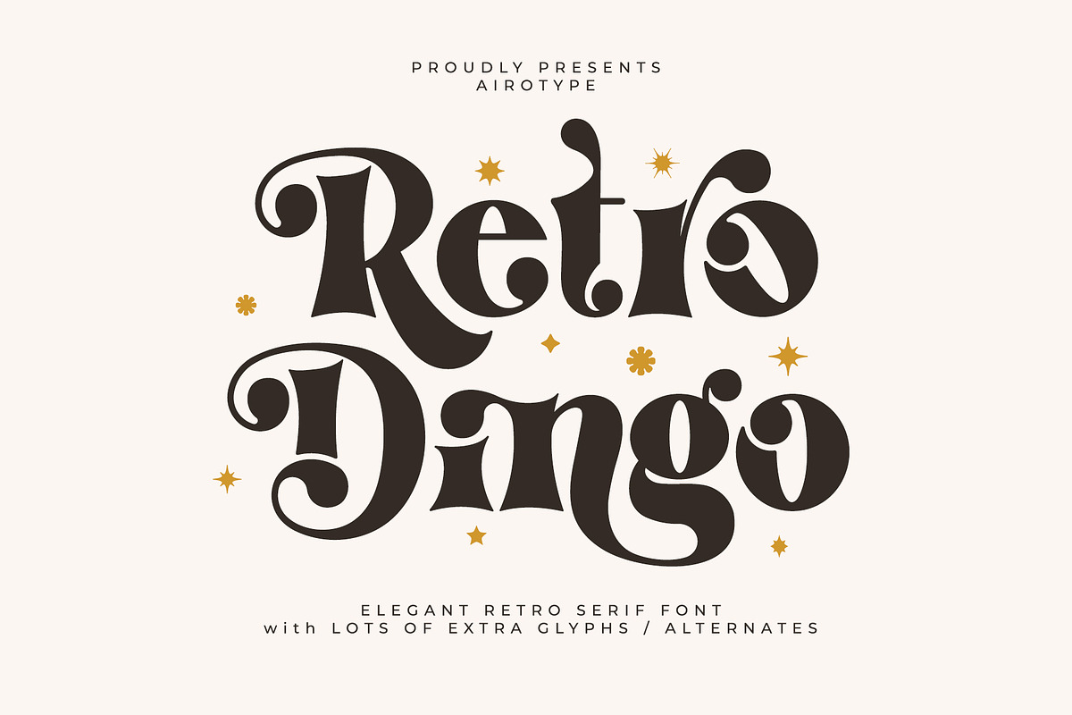 Retro Dingo - Modern Vintage Serif, a Serif Font by Airotype (Photo 1 of 12)