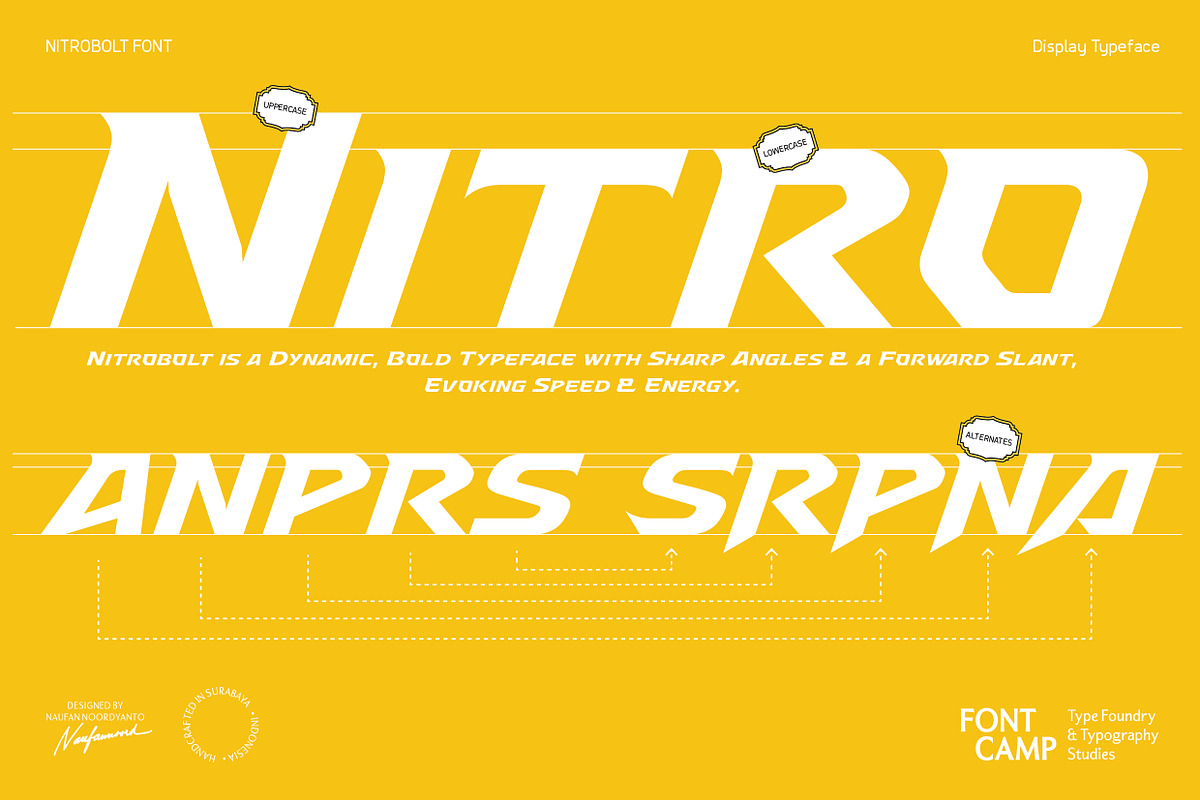 Nitrobolt Font, a Serif Font by Fontcamp Type Foundry (Photo 6 of 14)