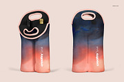 Neoprene Wine Bag Double Mockup Set, a Product Mockup by creatsy4 (Thumbnail 3 of 10)