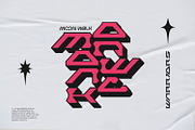 Warriors Font | Bold Y2k Font, a Sans Serif Font by WhymoreArt (Thumbnail 4 of 10)