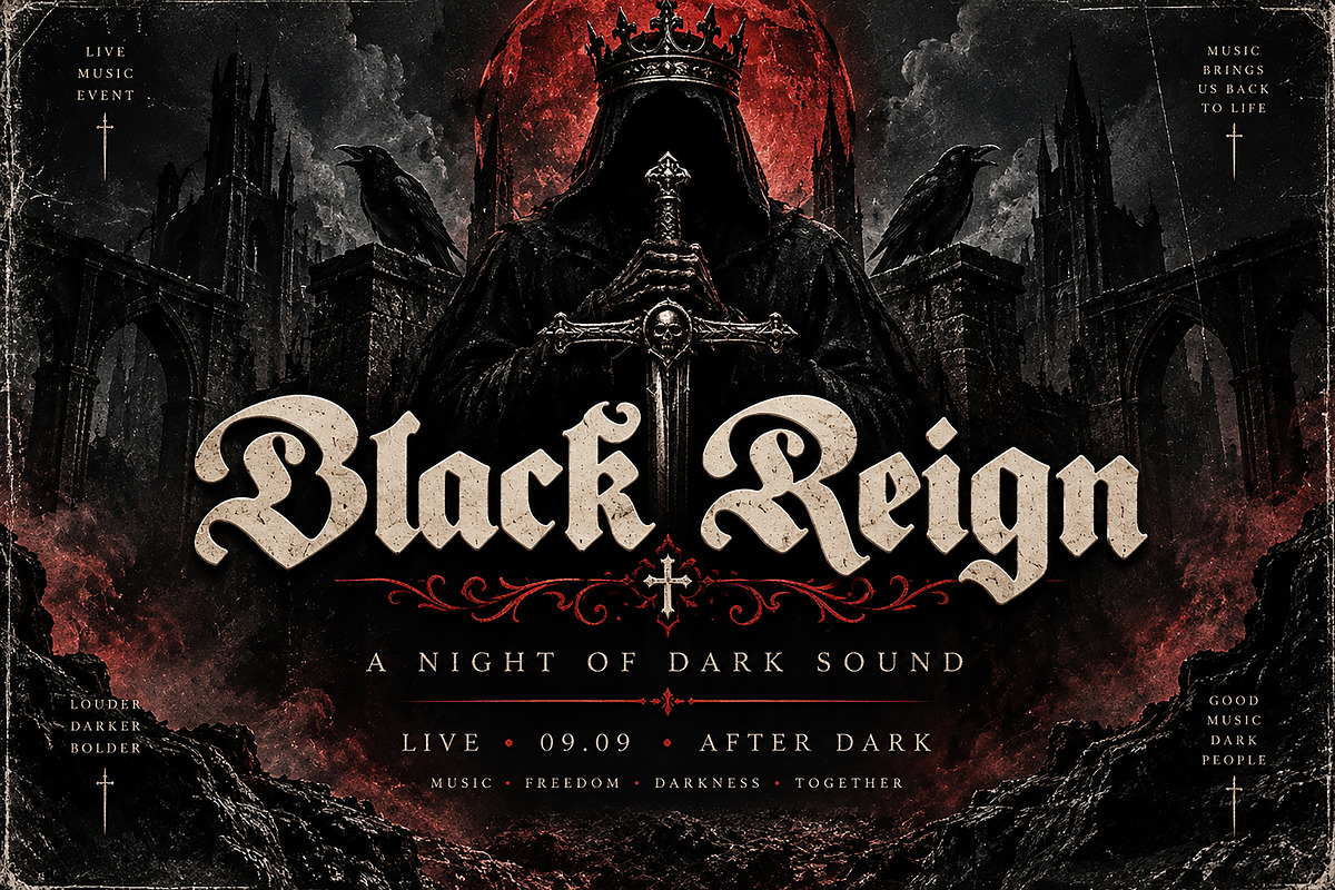 Dafforik, a Blackletter Font by Wow Magic (Photo 5 of 5)