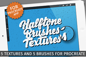 Halftone Textures/Brushes -Procreate