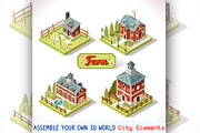 City Map Tiles Farm Elements, an Illustration by Aurielaki Stock Images (Thumbnail 1 of 4)