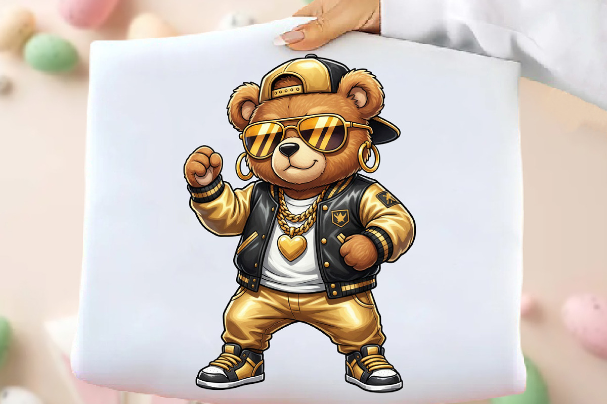 Hip Hop Girl Teddy Bear PNG, an Illustration by DreamArtGraphic (Photo 1 of 4)