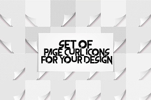 Page curl set