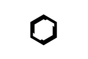 Hexagon Frame Silhouette Bundle, a Graphic by Artivon (Thumbnail 7 of 10)