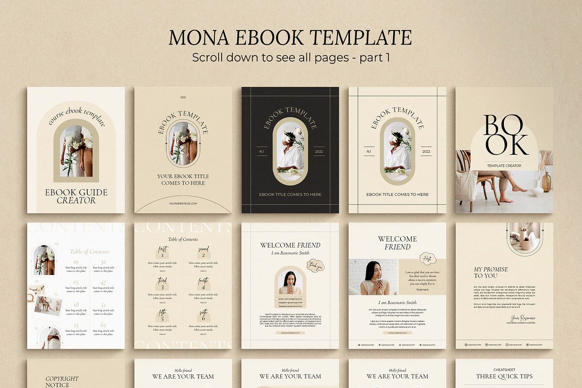 eBook for Coach / CANVA, INDD / Mona, a Magazine Template by Mirazz (Photo 20 of 21)