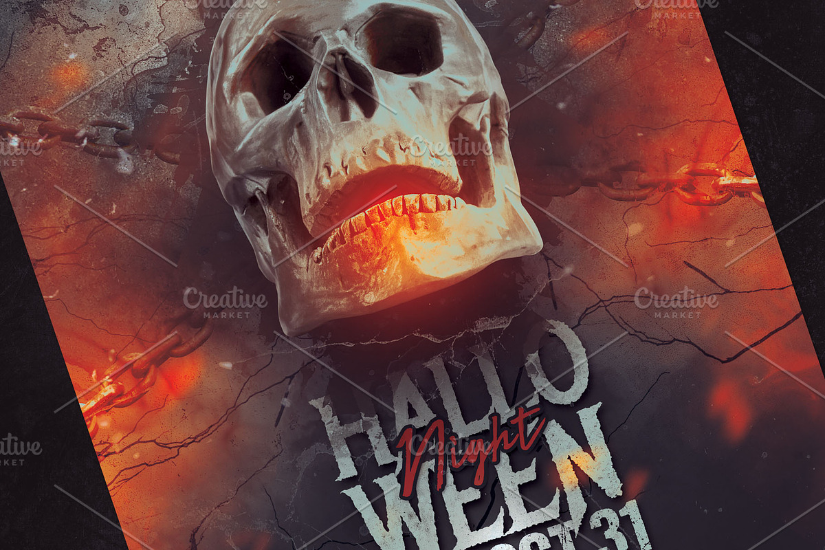 Halloween Night Flyer, a Flyer Template by Tarommir (Photo 3 of 3)