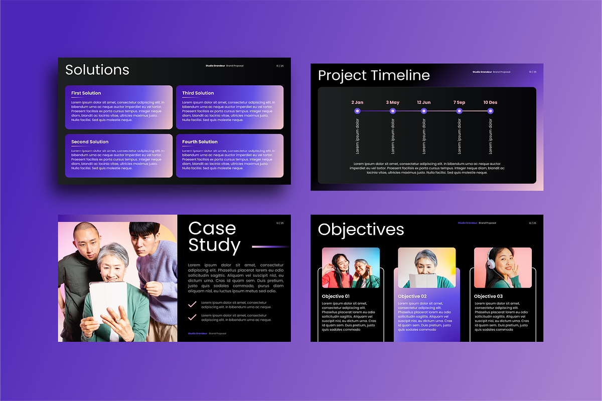 Studio Grandeur - Brand Proposal, a Presentation Template by ArbaStudio (Photo 4 of 5)