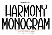 Harmony Monogram, a Sans Serif Font by FreshTypeINK (Thumbnail 1 of 8)
