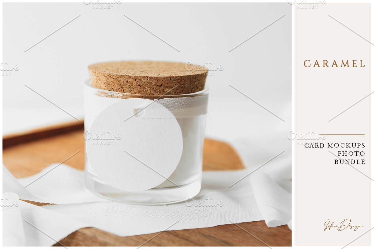 Card Mockups Bundle Photo Stock, a Card Template by SofiaDesign16 (Photo 4 of 6)