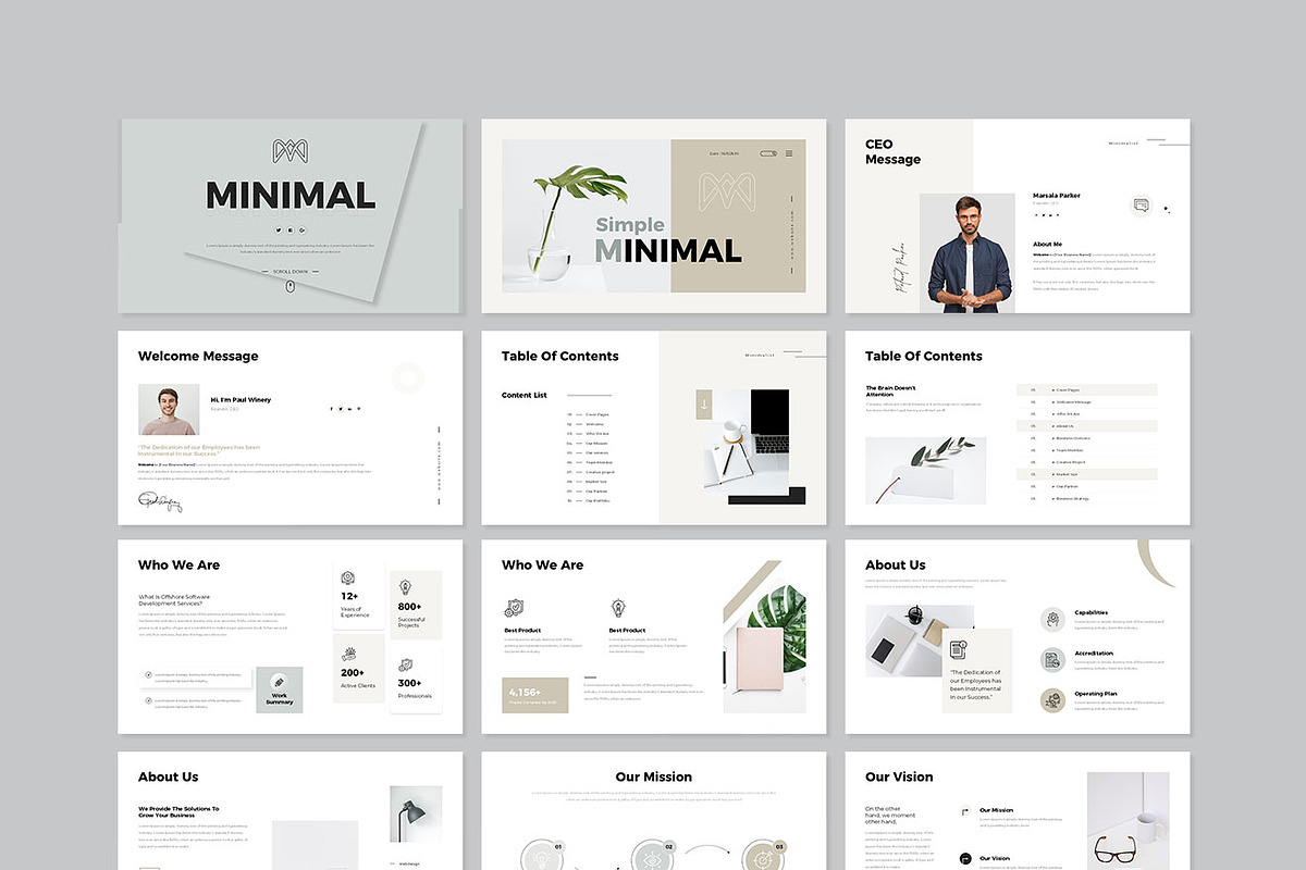 Minimal Presentation Template, a Presentation Template by GenerousArt (Photo 8 of 10)