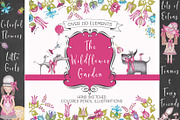 Hand Sketched Flowers Girls Animal, an Illustration by Le Paper Cafe (Thumbnail 1 of 7)