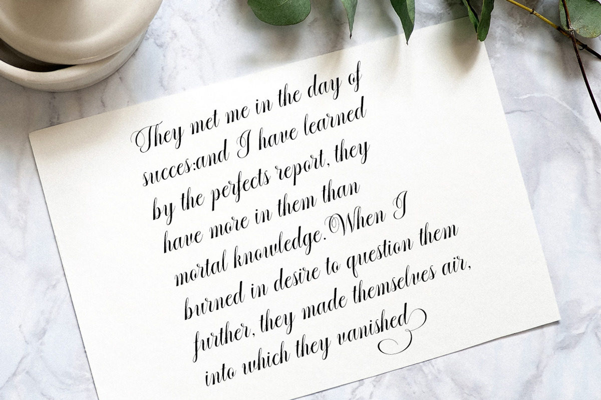 Arsenio Script, a Script Font by Adam Azura (Photo 3 of 9)