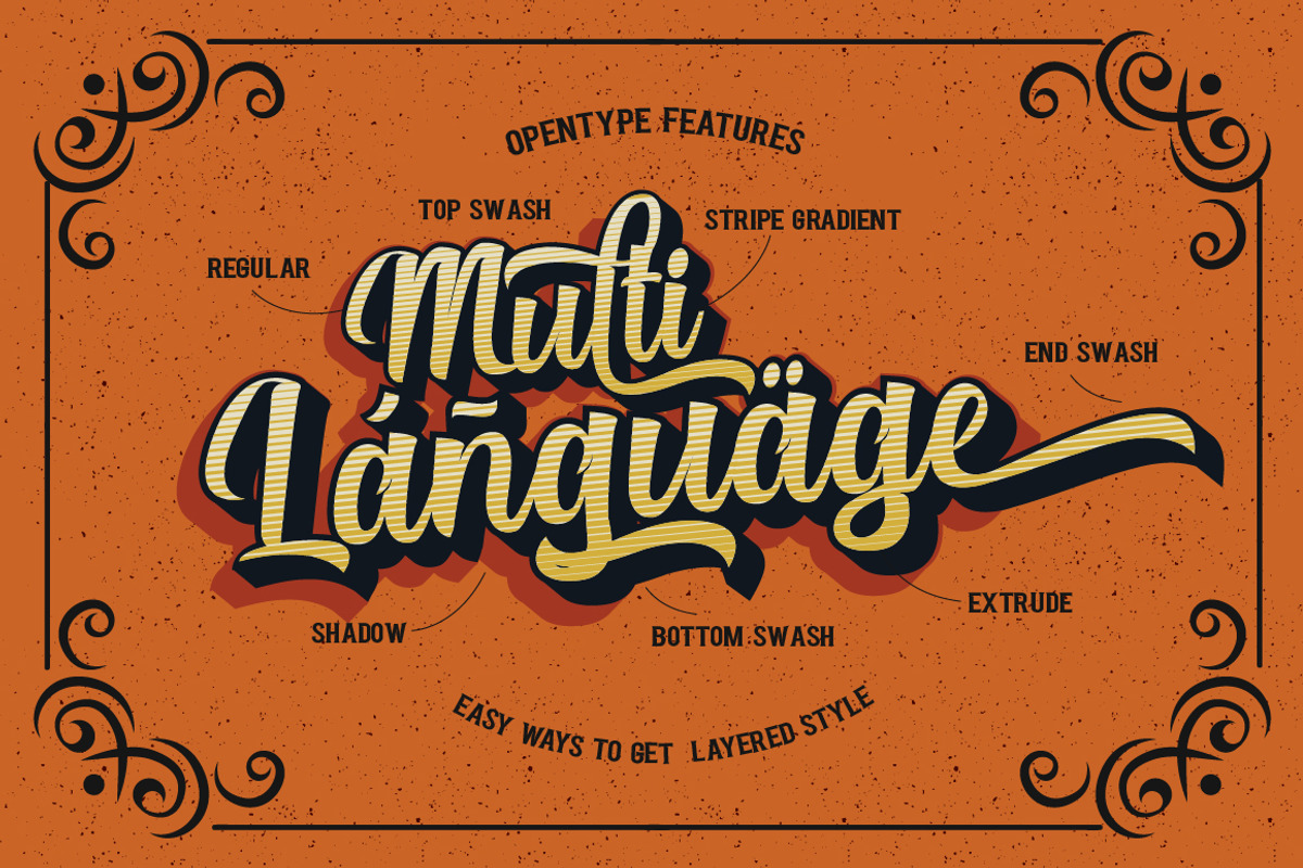 Authentic // Layered Fonts preview 2