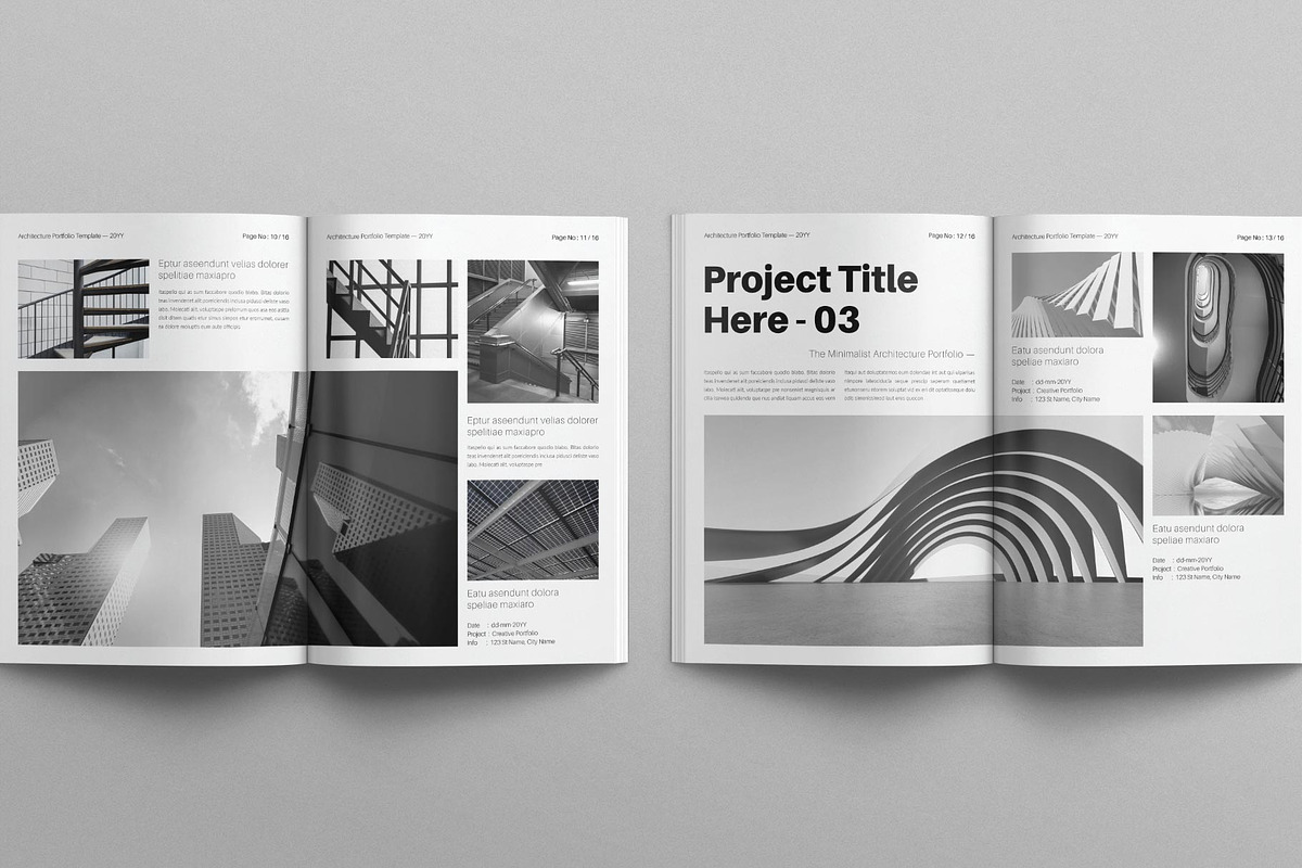 Architecture Portfolio Brochure, a Brochure Template by E-Type (Photo 5 of 7)