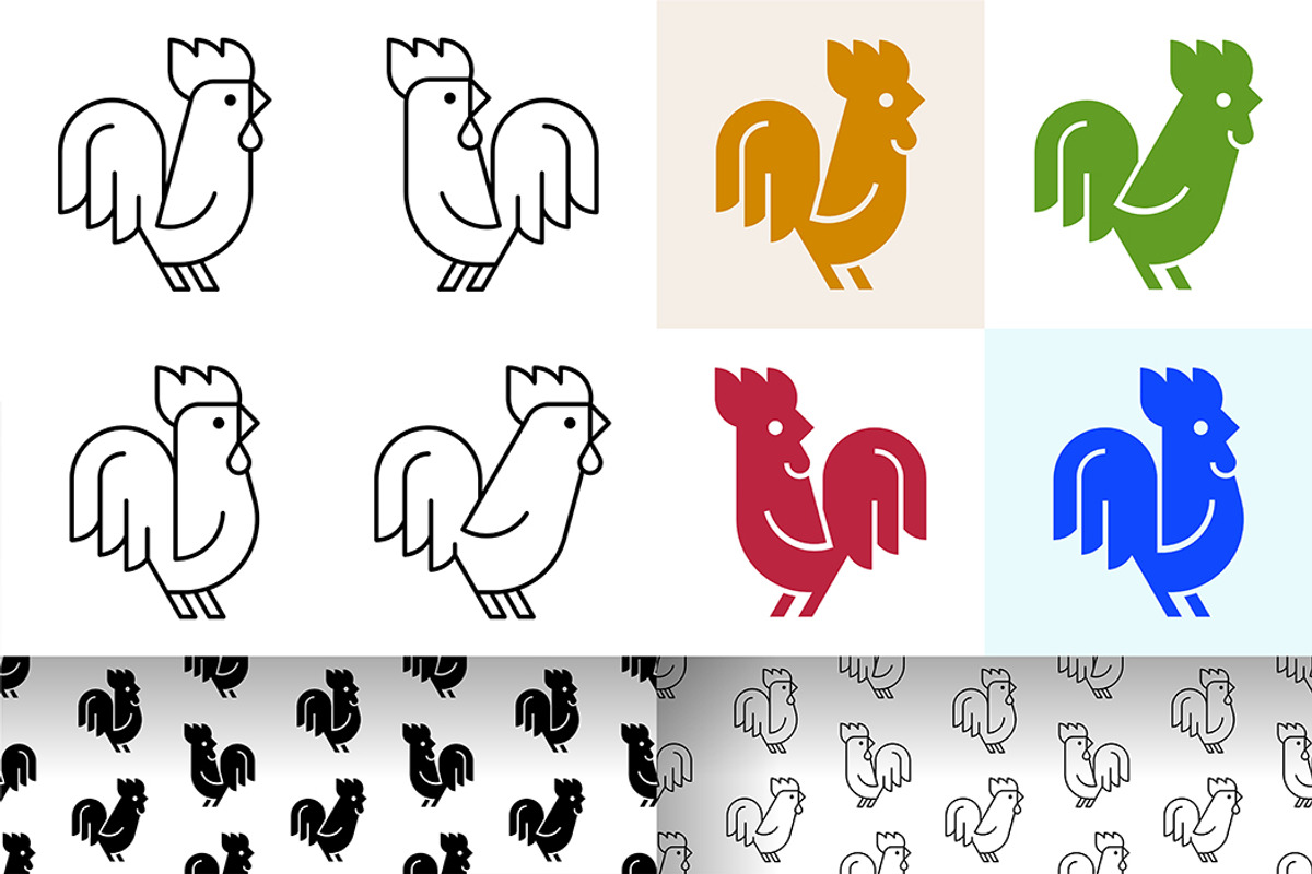 Rooster Logo, a Graphic by NataliiaVolyk (Photo 1 of 6)