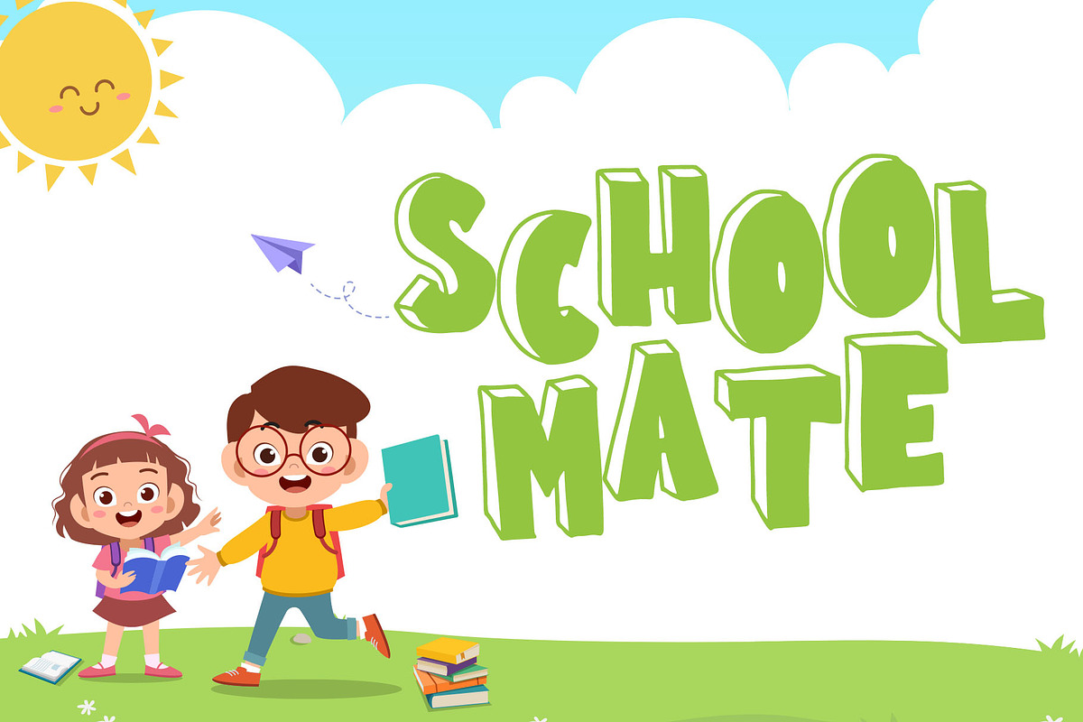 School Mania - Display Font preview 2