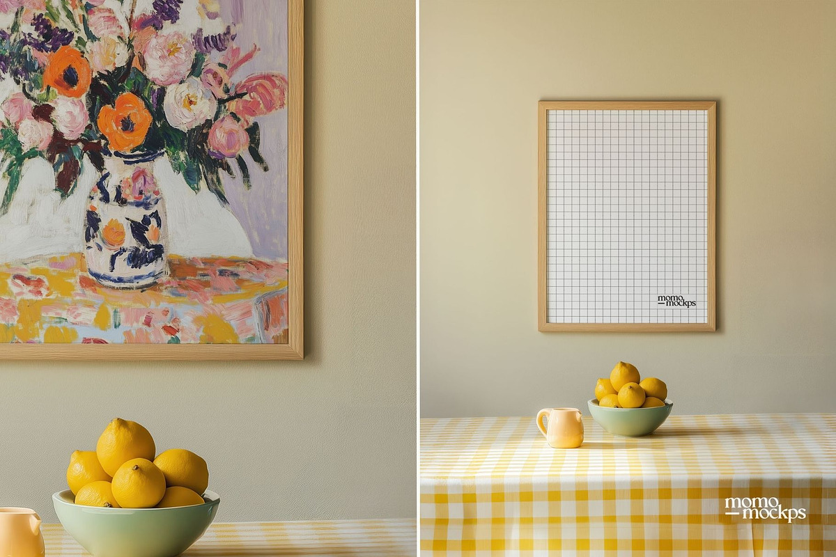 Frame Mockup PSD Interior Kitchen, a Mockup by momomockps (Photo 7 of 8)