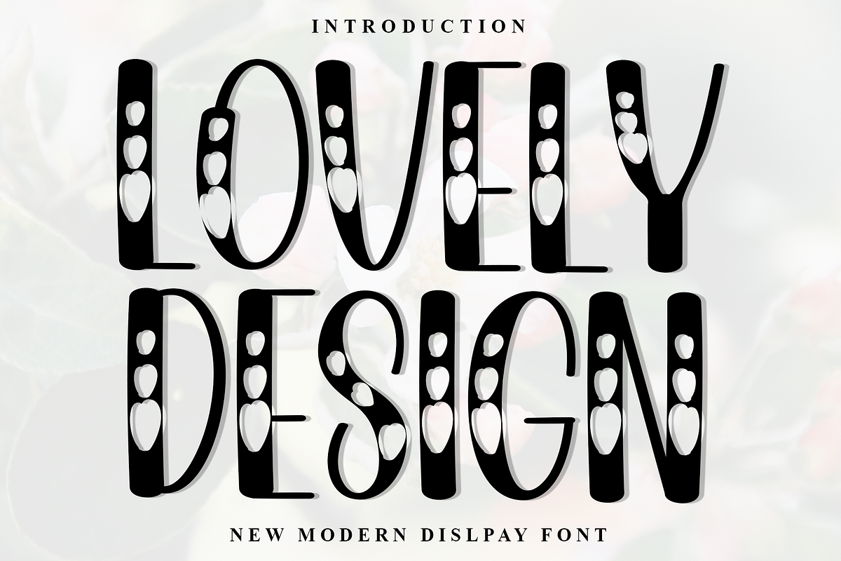 Lovely Design, a Serif Font by InermediaSTUDIO (Photo 1 of 8)