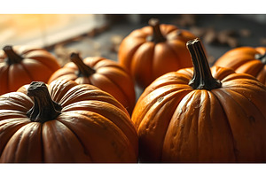 4K Pumpkins Harvest Background