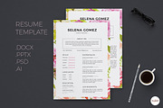 Elegant CV and Cover Letter template, a Resume Template by Emaholic Template (Thumbnail 1 of 5)