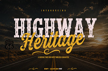 Highway Heritage font duo