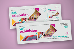 Simple Art Exhibition Ticket