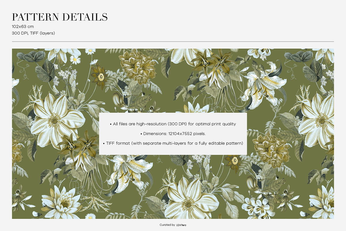 Moss Bloom Floral Patterns, a Pattern Graphic by LEAFure (Photo 2 of 10)