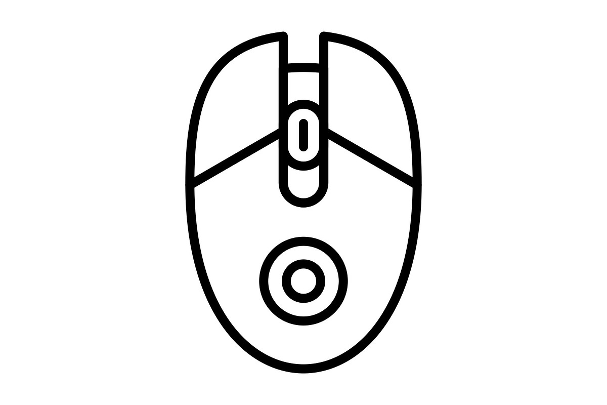Mouse Line Icon, an Icon by Pexelpy