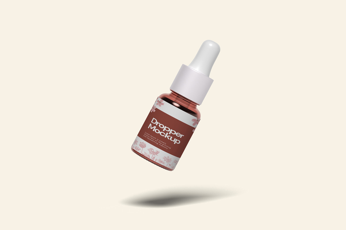 Dropper Bottle Mockup, a Merchandise Mockup by ulfatunnazira (Photo 3 of 7)