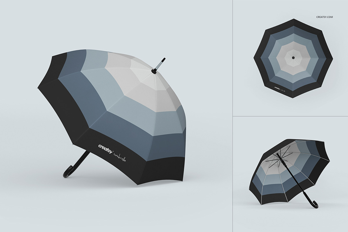 Umbrella Mockup Set, an Advertising Mockup by creatsy2 (Photo 2 of 6)