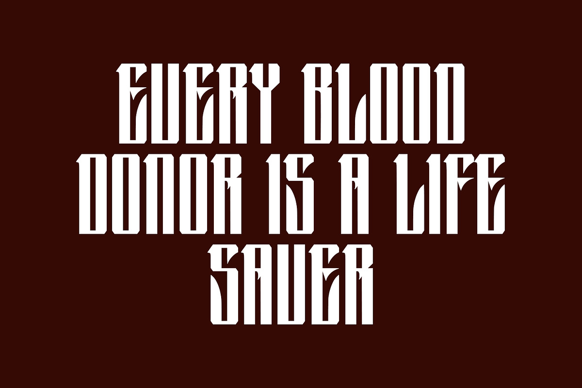 Theqiez Blackletter Display Font, a Blackletter Font by Maulana Creative (Photo 3 of 7)