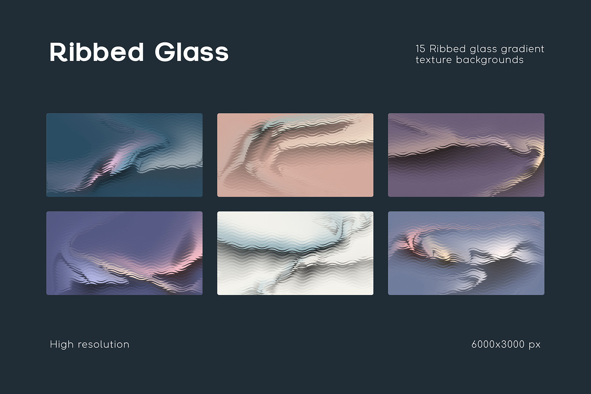 Ribbed Glass Gradient Backgrounds, a Background Graphic by Ghurafa Studio (Photo 4 of 10)