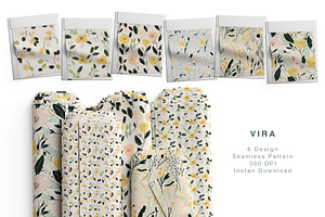 6 Seamless Pattern: Botanical Draw, a Pattern Graphic by StudioCitra