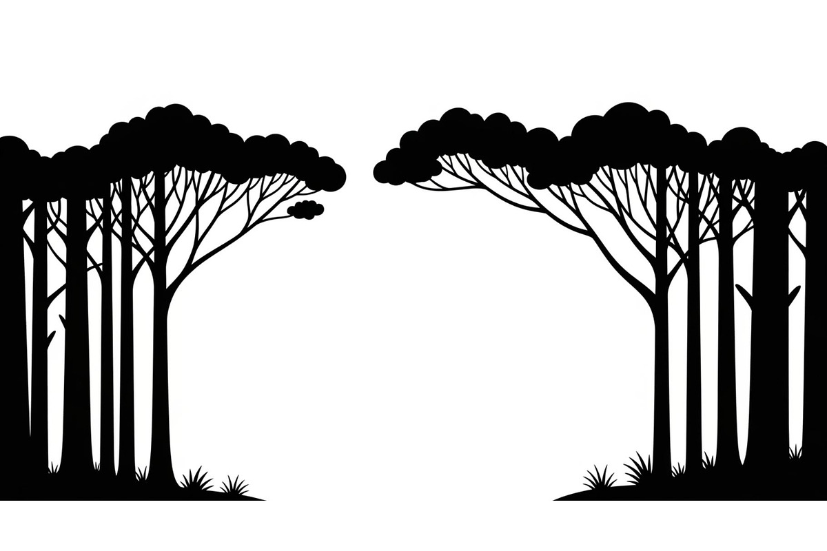 Forest Frame Silhouette SVG Bundle, an Illustration by jahid234 (Photo 26 of 51)