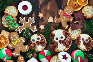 Sweet Christmas cookies, a Health & Medical Photo by Kate S