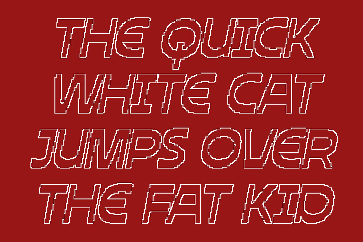CS Bredius Pixel, a Sans Serif Font by Craft Supply Co. (Photo 3 of 8)