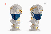 Face Mask on an Sculpture Mockup, a Mask Mockup by HelenStock (Thumbnail 3 of 8)