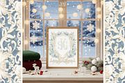 Winter Deer Borders, wedding png, a Decorative Illustration by WonderWonder (Thumbnail 13 of 18)