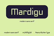 Mardigu - Modern Sans serif, a Sans Serif Font by PeanutButter Type (Thumbnail 1 of 5)