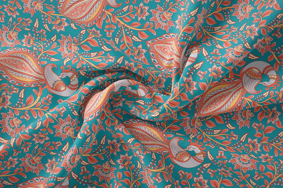KALAMKARI. Vector Set Ornaments., a Pattern Graphic by Irina Skaska (Photo 9 of 17)