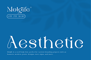 Molgife - Fashion Brand Font, a Serif Font by Iqsiart Studio (Thumbnail 7 of 15)