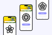 50 Spring Flowers Icons, an Outline Icon by Side Project (Thumbnail 5 of 7)