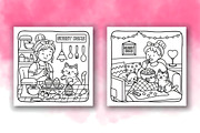 Cat Mom Cozy Coloring Pages, a Decorative Illustration by Design Station (Thumbnail 3 of 4)