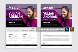 Purple Once CV & Resume