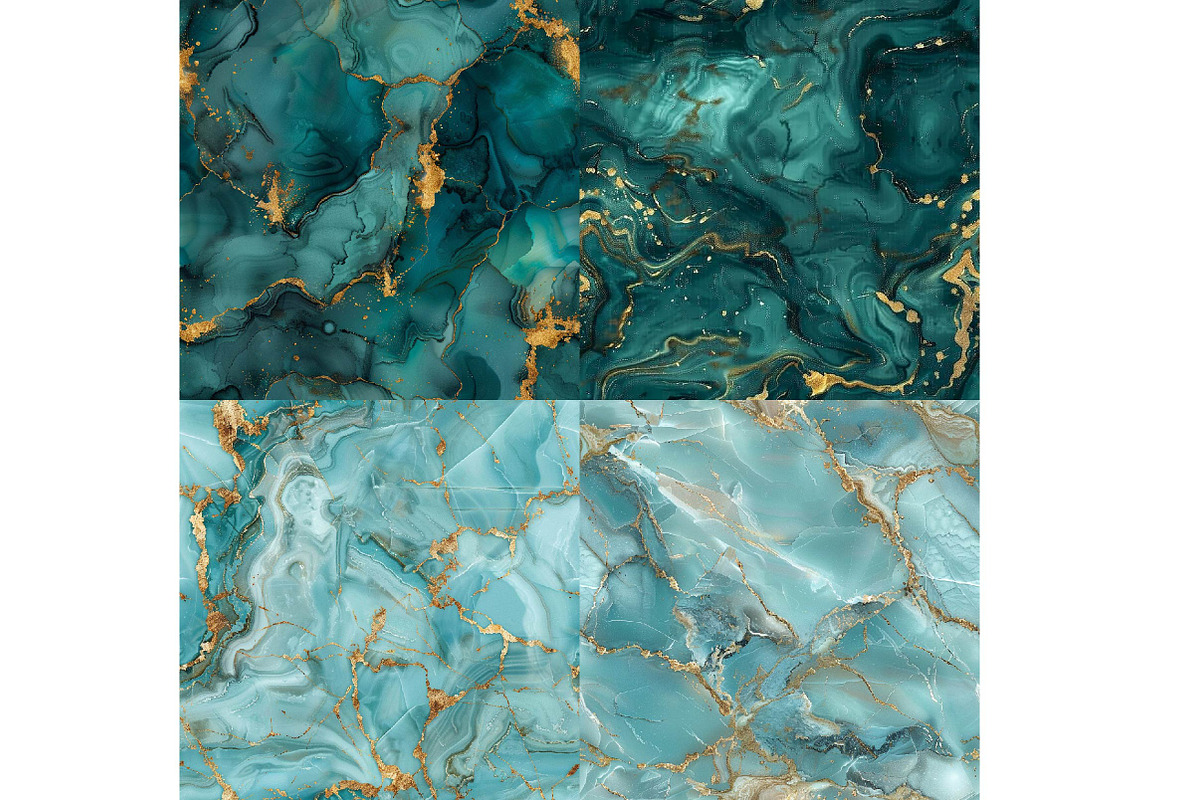 Turquoise Stone Digital Paper, a Texture Illustration by DreamPrint404 (Photo 4 of 7)